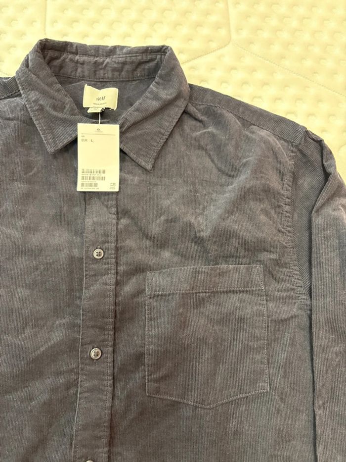 Chemise manche longue pour homme H&M taille L regular fit - photo numéro 2