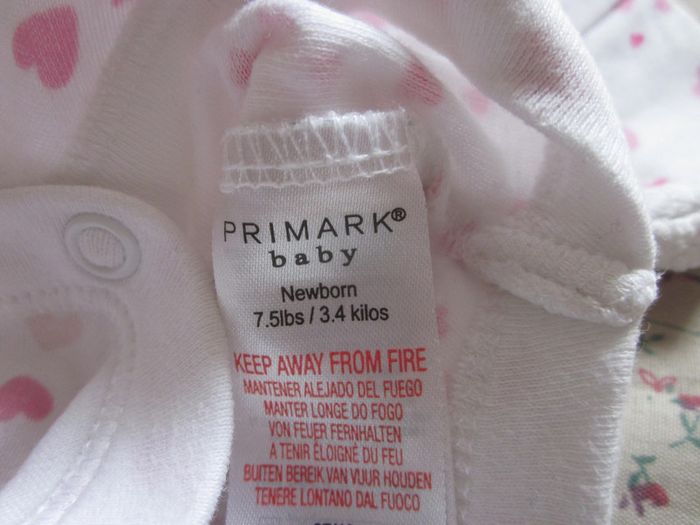 Body manches courtes blanc taille Naissance - photo numéro 3