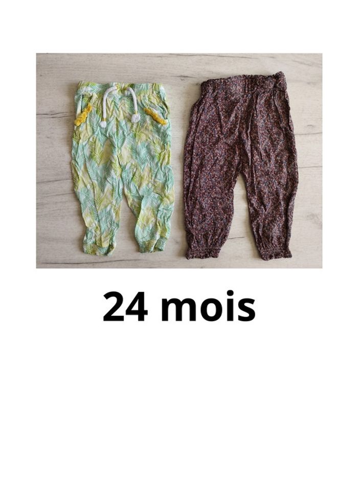Lot 24 mois pantalons fluides