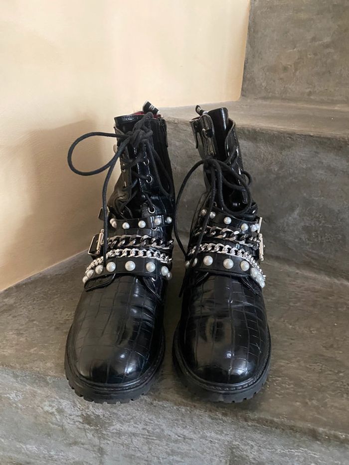 Boots fantaisie noire Erynn 41 - photo numéro 3