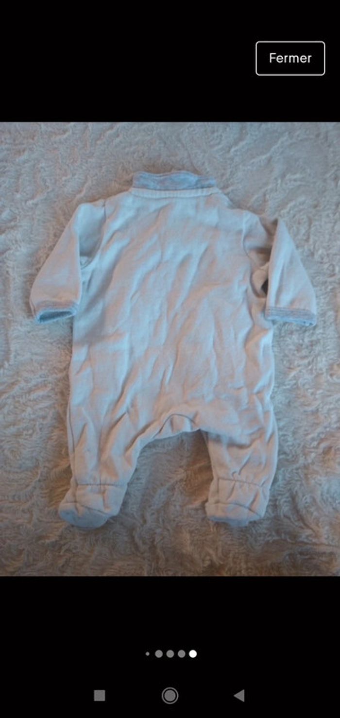 Pyjama grenouillère coton épais Mixte Naissance 0 mois étoile Kiabi Eco conception 100% coton bio - photo numéro 8