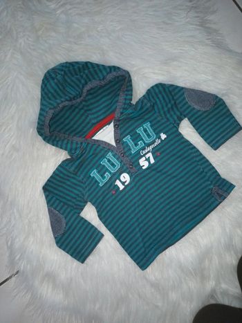 Tshirt manches longues à capuche 18mois