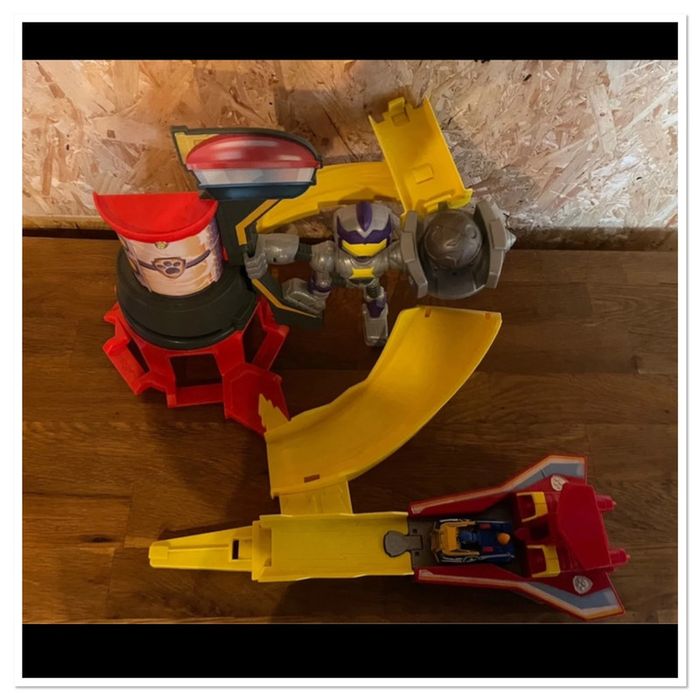Playset Meteor Track Set Mighty Pups Charged Up Pat'Patrouille avec Chase True métal et sa boule - photo numéro 18