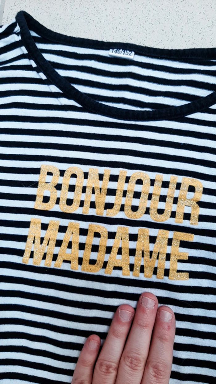 T shirt longues manches fille 11 -12 ans - photo numéro 2