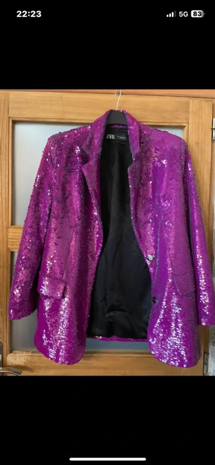 Élégante veste costume Zara taille L - photo numéro 7