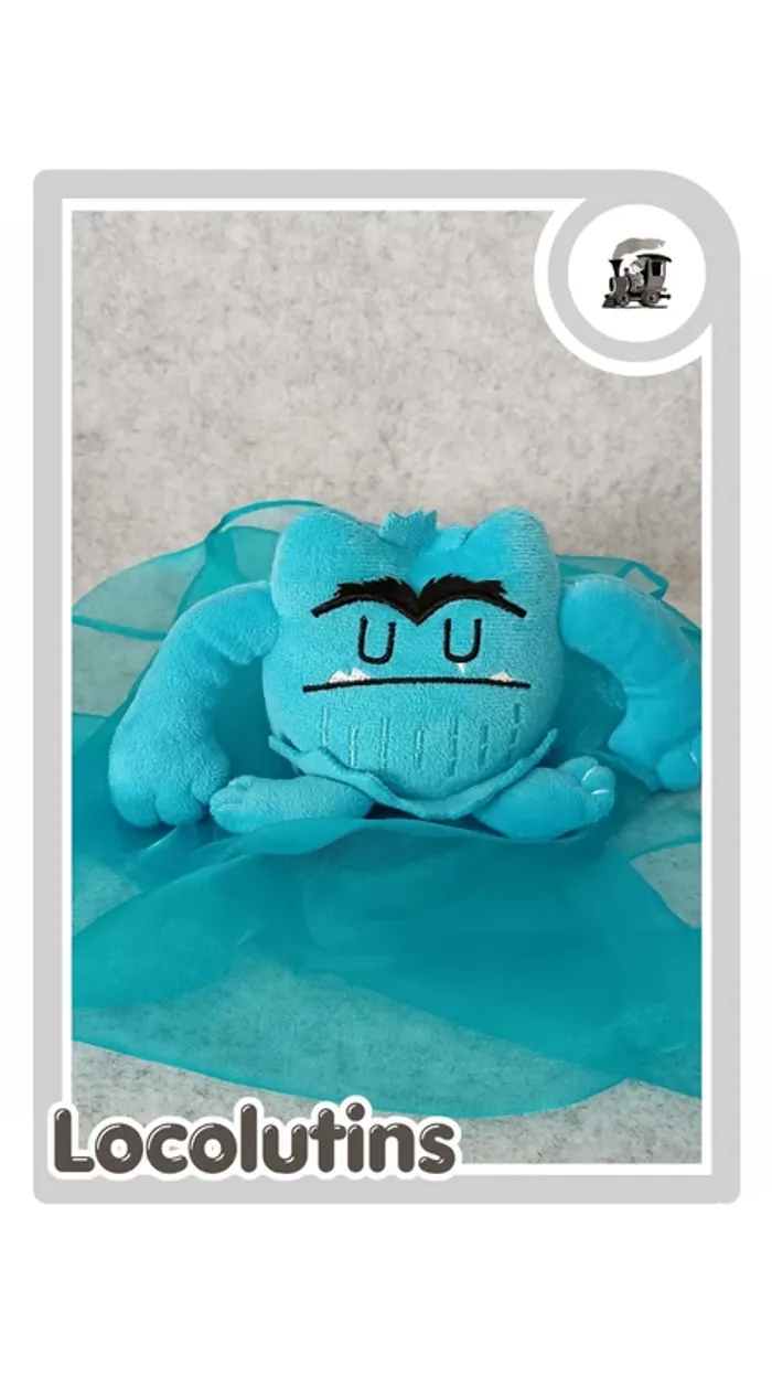 🚂 Peluche tristesse ▪ inspirée du livre La couleur des emotions