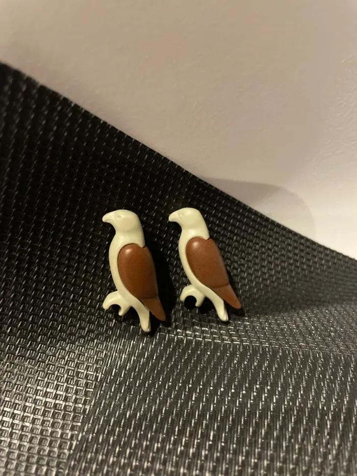 Playmobil lot 2 faucons 3006 3628 3878 4865 moyen âge château citadelle forteresse vintage