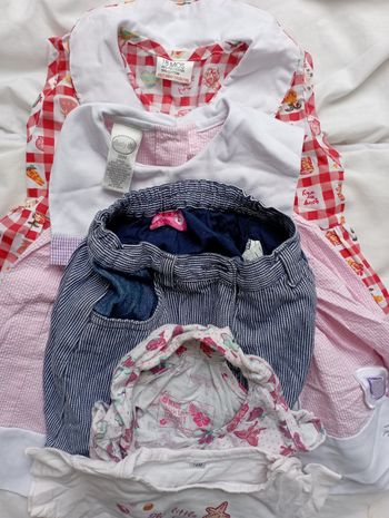 Lot 5 vêtements 18 mois été fille marques diverses neuf