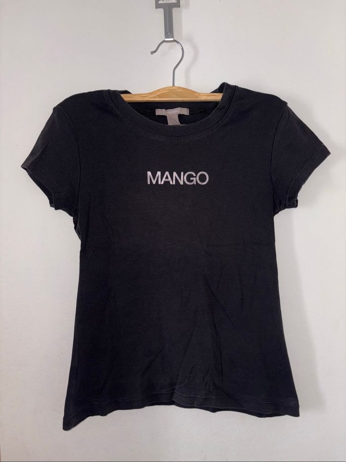 T-shirt femme Mango noir taille M en bon état - photo numéro 4