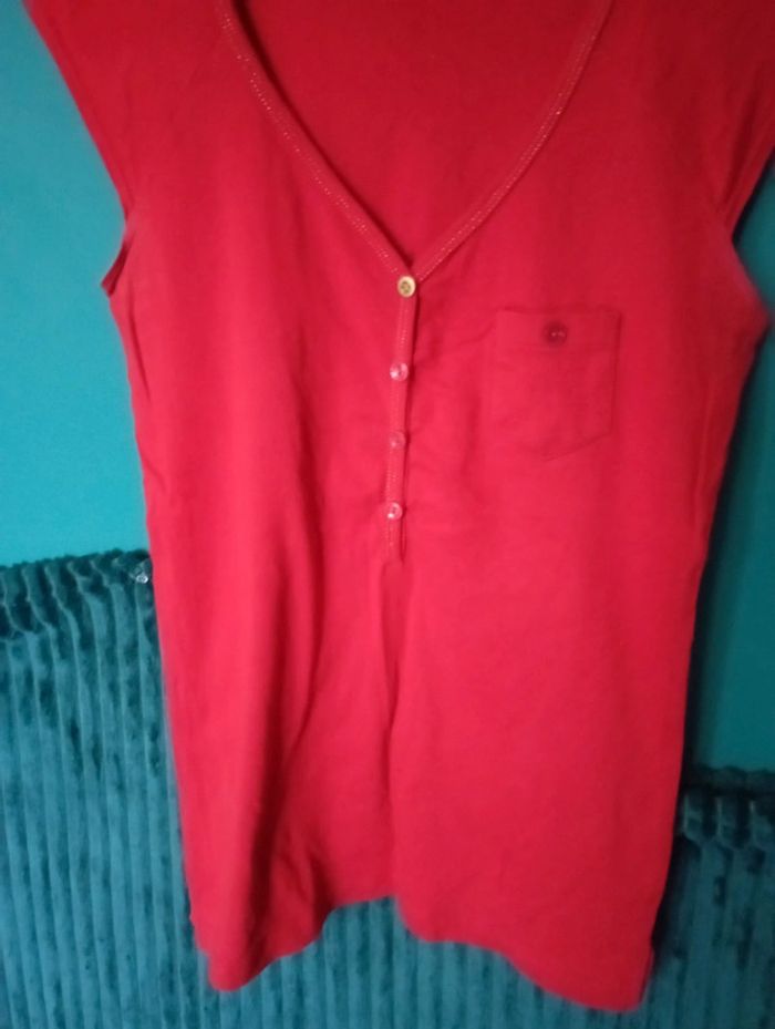 Tee shirt coton rouge - photo numéro 5