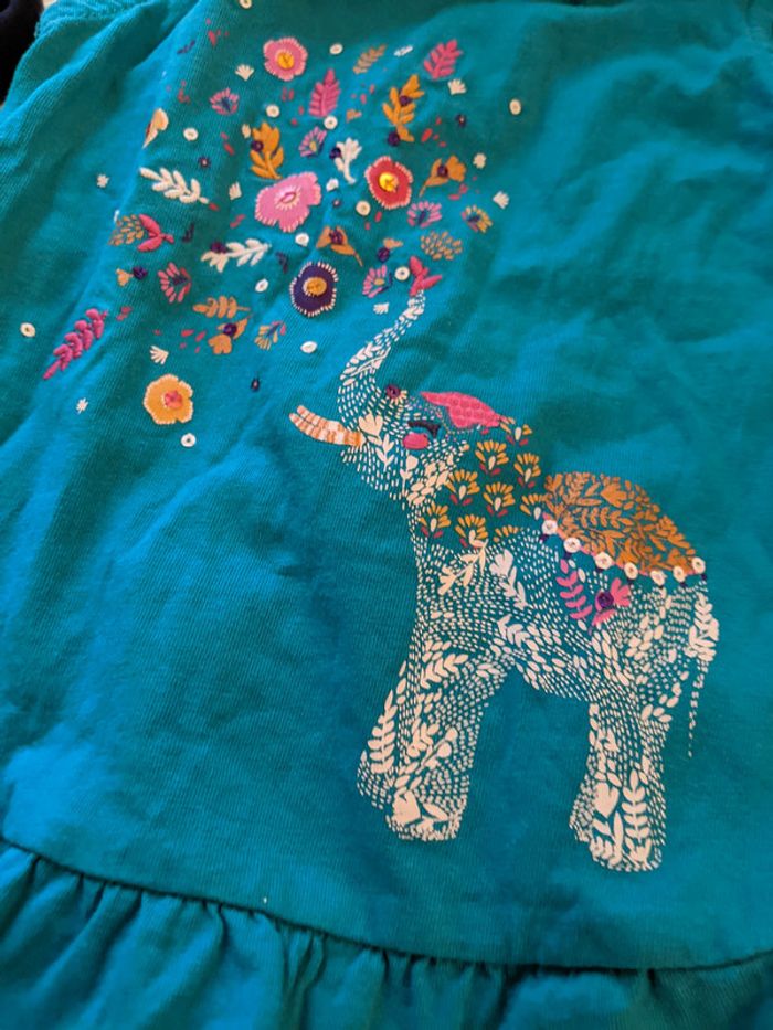 lot de 4 vêtements short jean Kenzo et 3 tee-shirts bébé fille 24 mois 86 cm - photo numéro 8