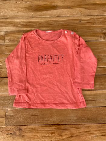 T shirt manches longues 12 mois Kiabi