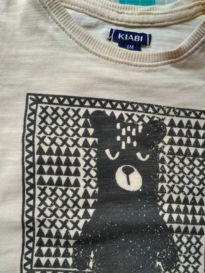 Lot de 2 tee-shirts Kiabi 6 mois - photo numéro 5
