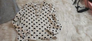 Blouse impression coeur 7 ans H&M