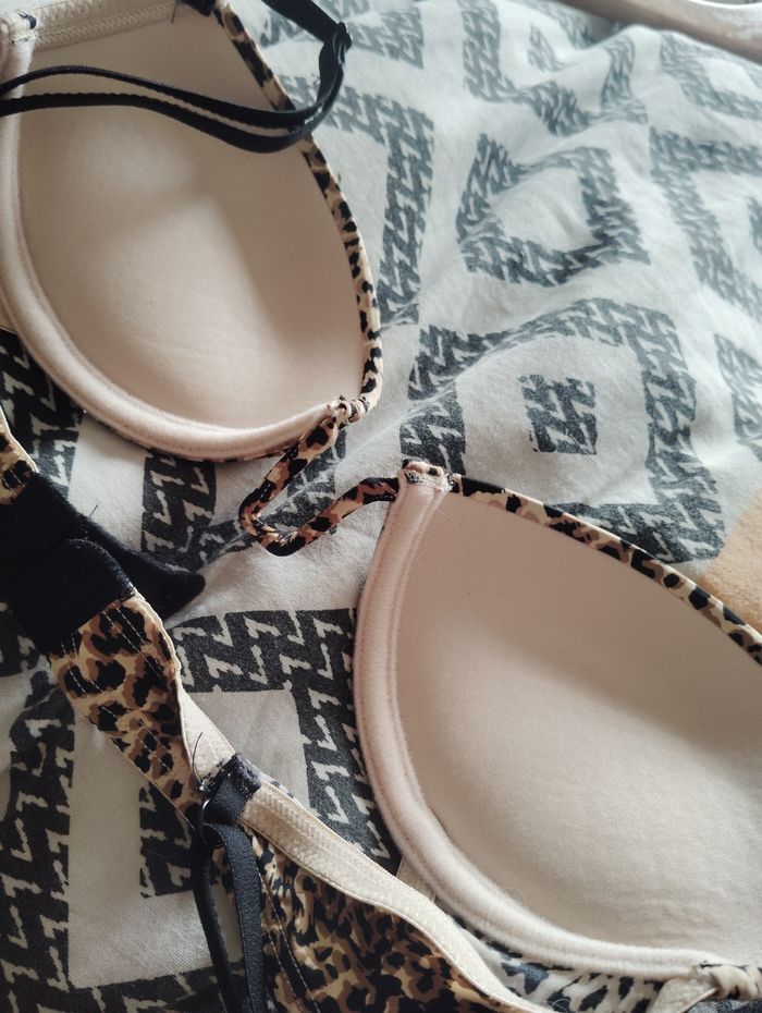Soutien gorge léopard push-up femme - photo numéro 2