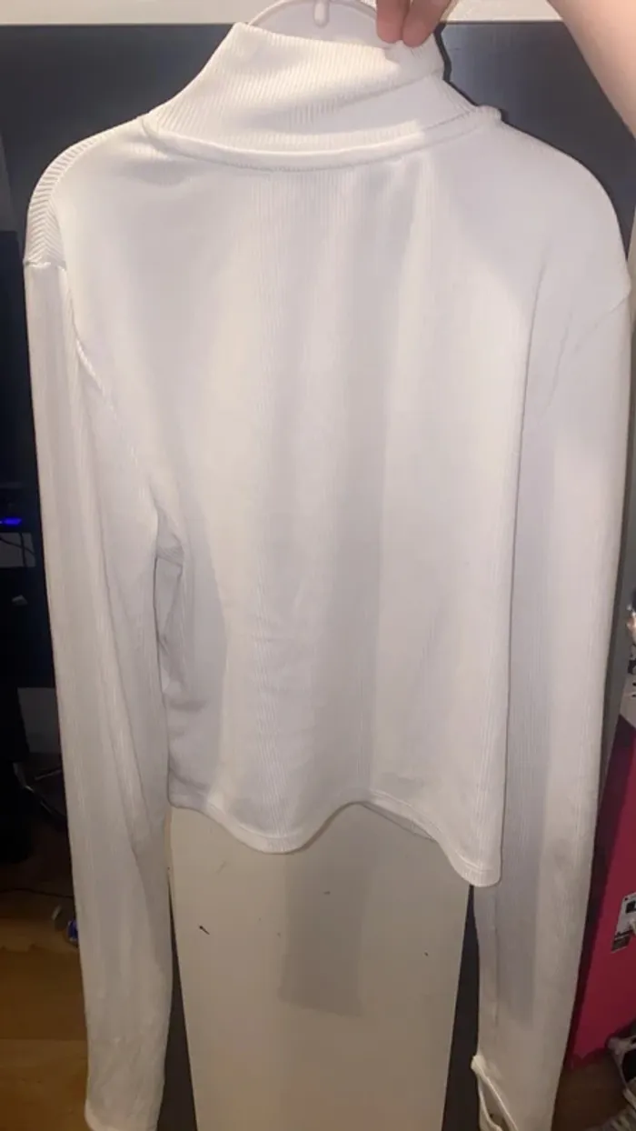 Mini veste blanche moulante XXS - photo numéro 3