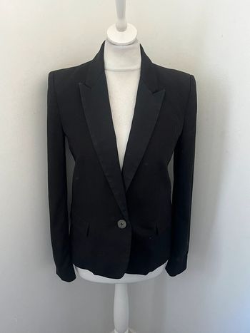Veste blazer noir cintré mango S