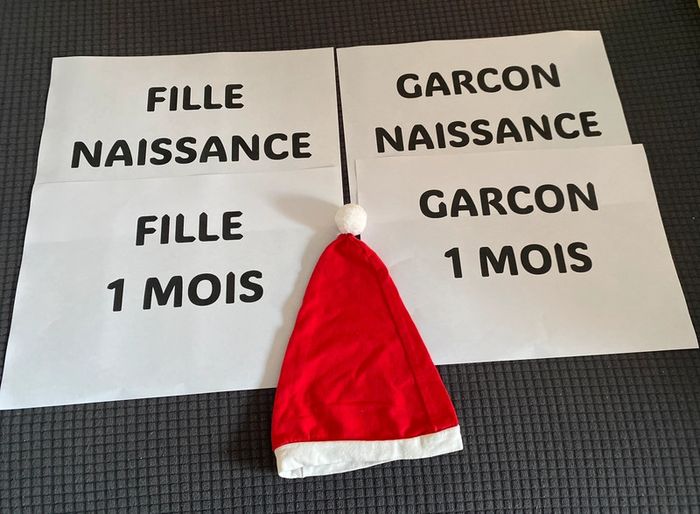 Bonnet noël naissance 1 mois - photo numéro 2