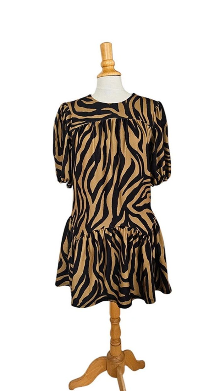 Robe mini ASOS Design – S – Noir & Camel – État : Excellent