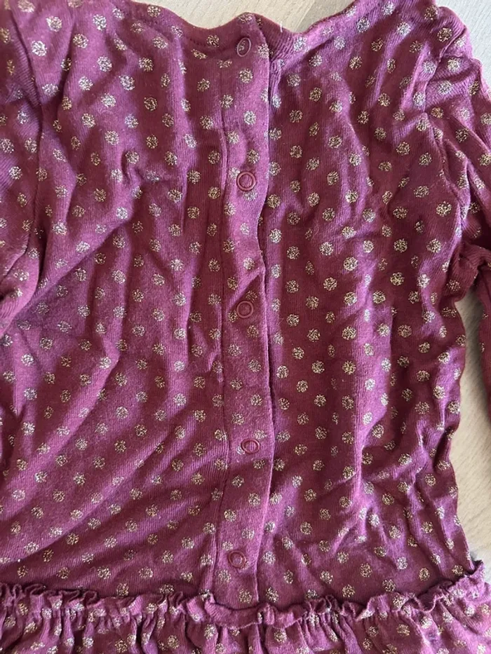 Robe bordeaux à poids doré Petit Bateau - photo numéro 4