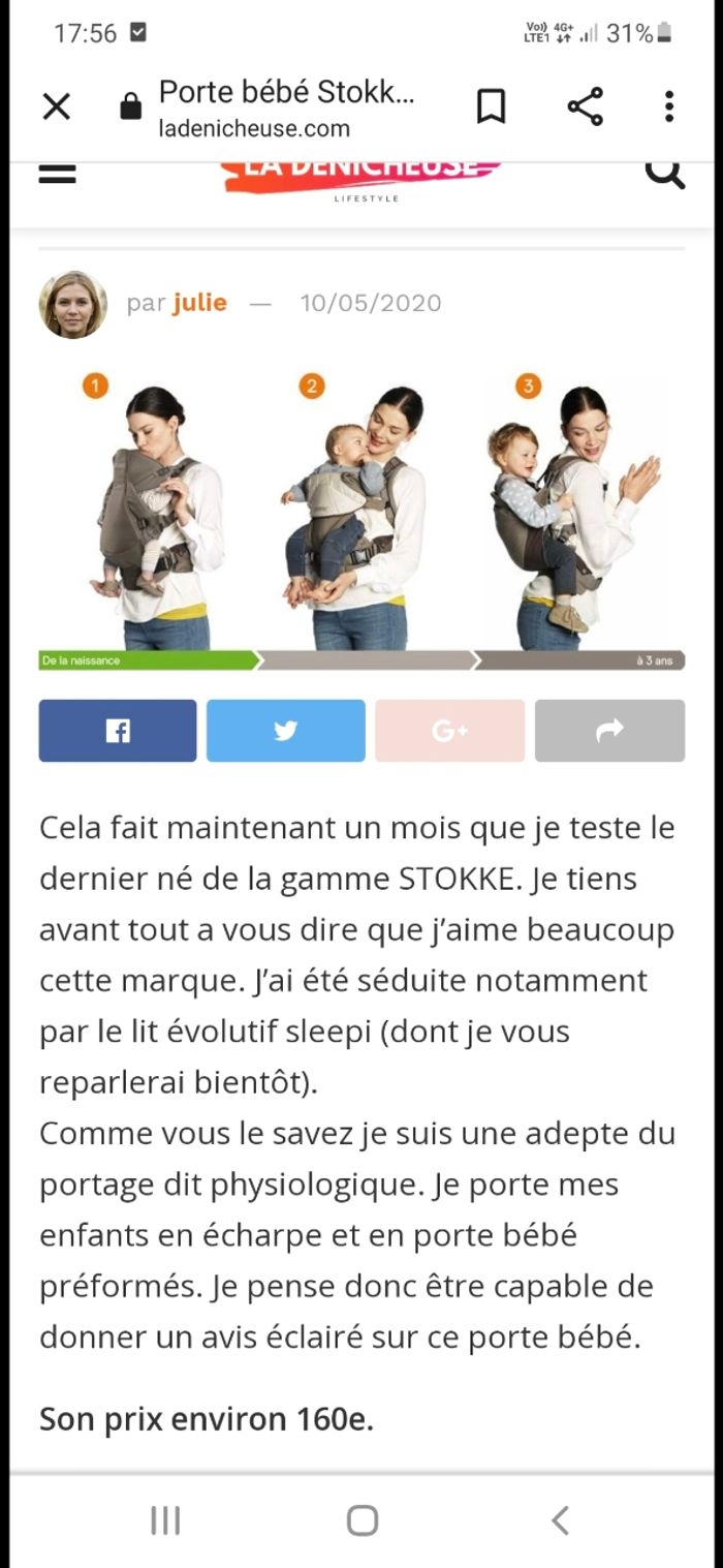 Porte bebe valeur 160€ - photo numéro 2