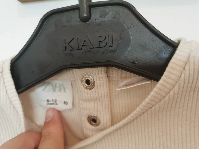 Tee-shirt cotelé beige - photo numéro 3