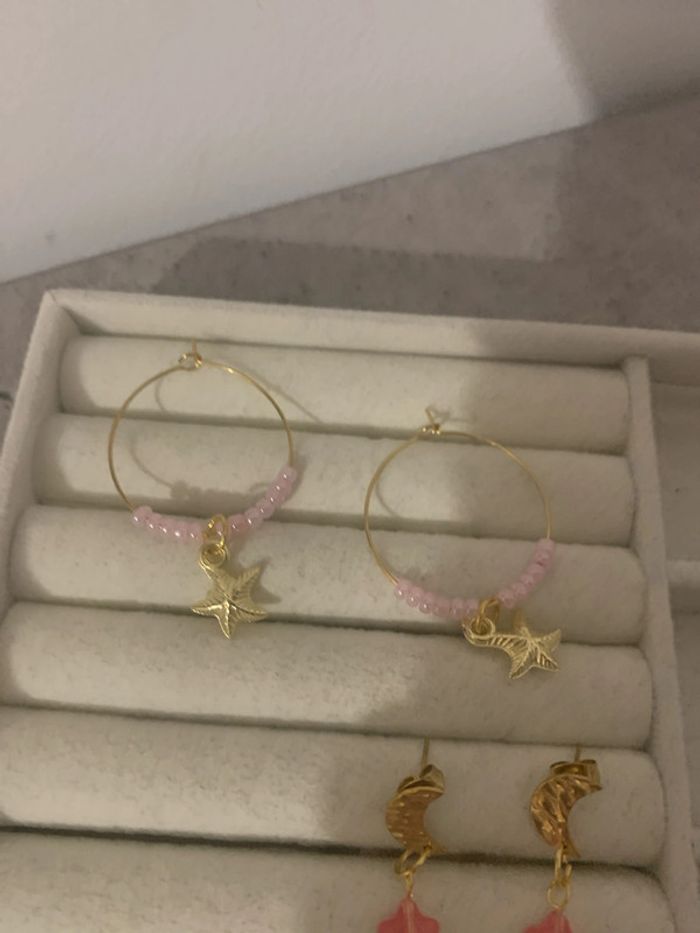 lot deux paires de boucles d'oreilles - photo numéro 3