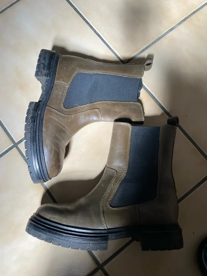Botte kaki marron 38 - photo numéro 2