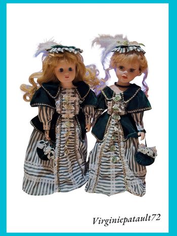 Lot de 2 Poupées collection 39 & 40 cm