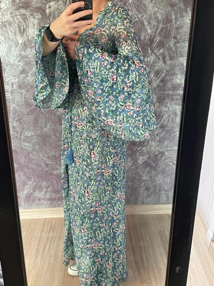 Superbe robe ultra longue fleurie - photo numéro 9
