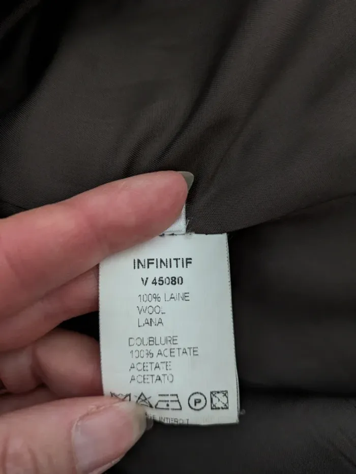 Veste zippée 100% laine - Infinitif - taille 44 - photo numéro 7