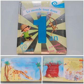 Livre couverture mousse Le Monde tout doux de mes 1 an, fleurus