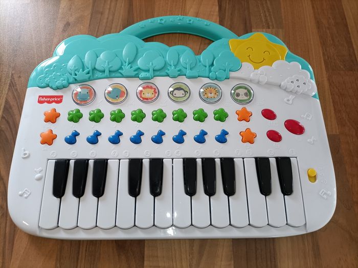 Piano blanc et menthe Fisher Price - photo numéro 2
