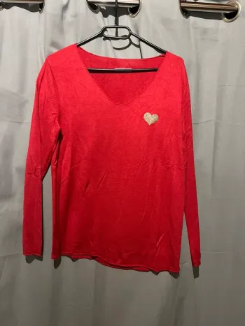 Pull allen&jo rouge