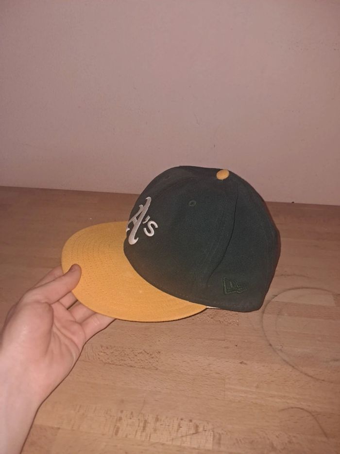 Casquette Vintage New Era Base-ball Oakland Athletics - photo numéro 2