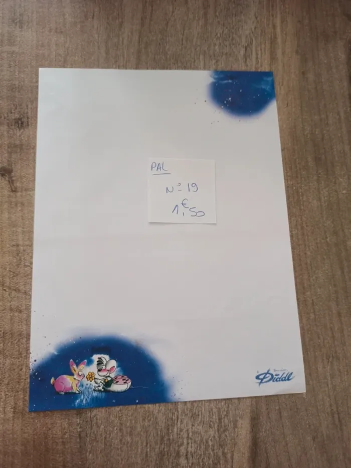 Papier à lettre Diddl 19 1,50€