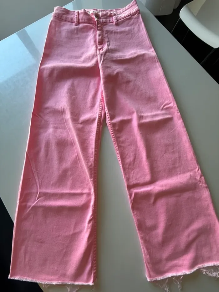 Jeans rose fluo promod
