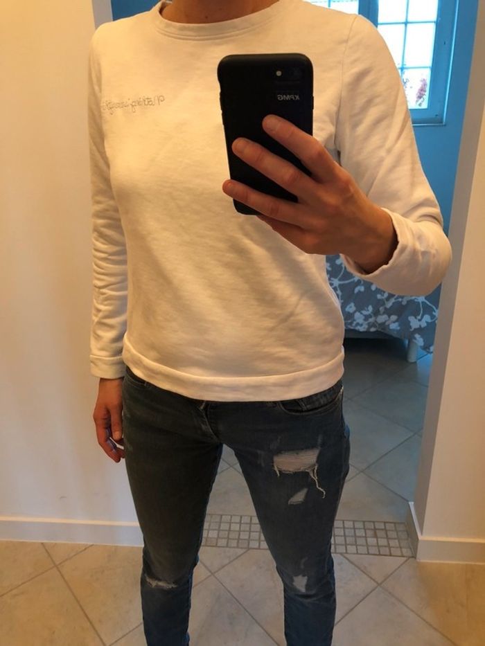 Sweat blanc pimkie