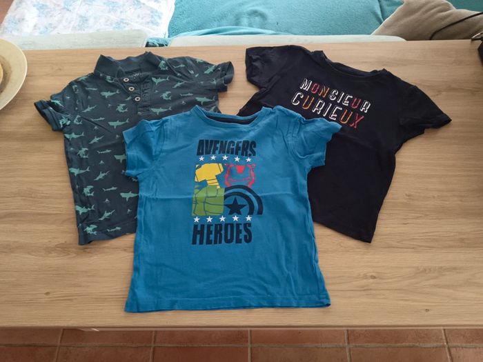 Lot 2 t-shirt et polo 4 ans