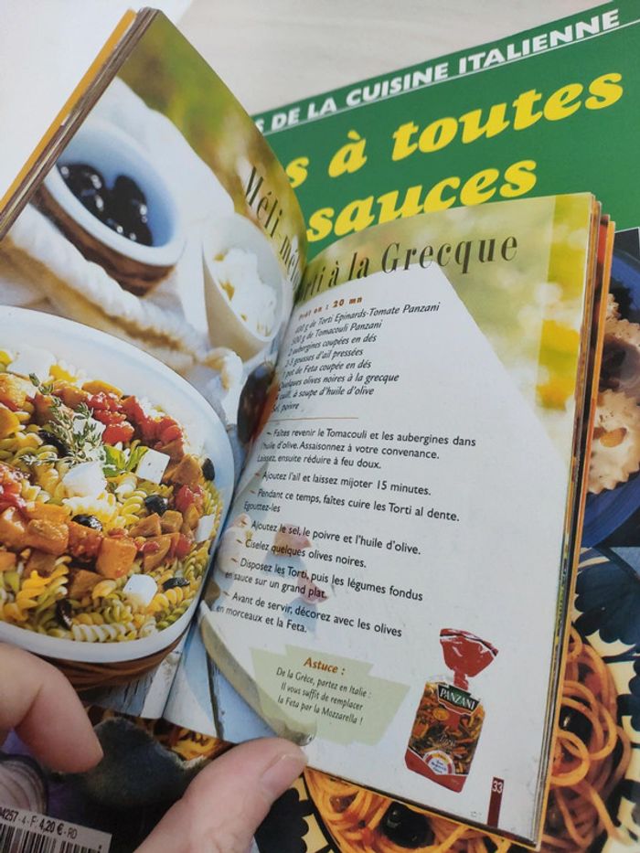 3 livres sur les pâtes à toutes les sauces diététique et gourmandes saveurs cuisine italienne - photo numéro 6