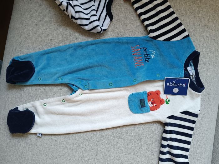 Lot de 2 pyjamas garçon absorba et terre de marin - photo numéro 2