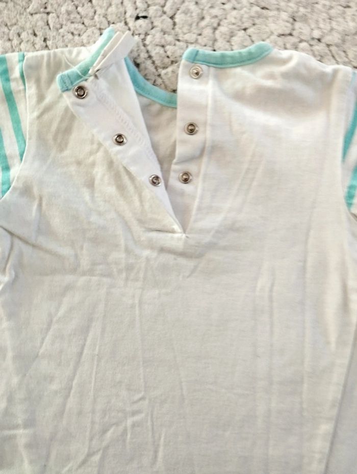 Lot de 2 hauts Pirate t-shirt + chemisette blancs T6M - photo numéro 3