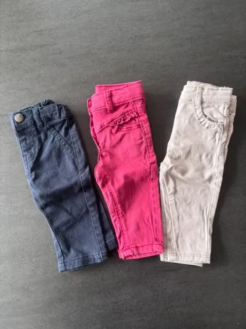 Lot de 3 pantalons jean bébé fille