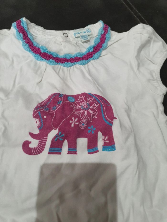 T-shirt éléphant - photo numéro 2