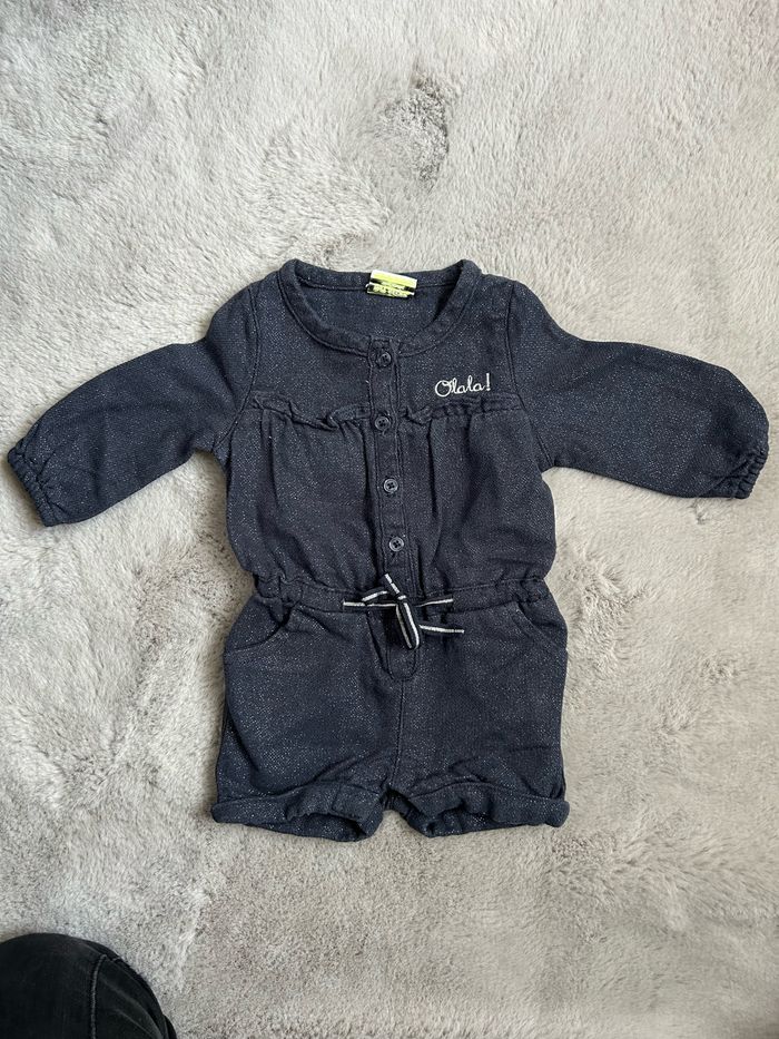 Combi short bébé fille 3 mois