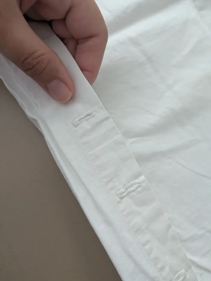 Linge de lit ancien taie d'oreiller en demi lune pour berceau - photo numéro 5