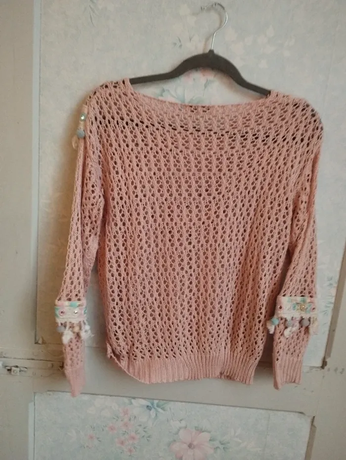 Pull maille taille M L - photo numéro 8