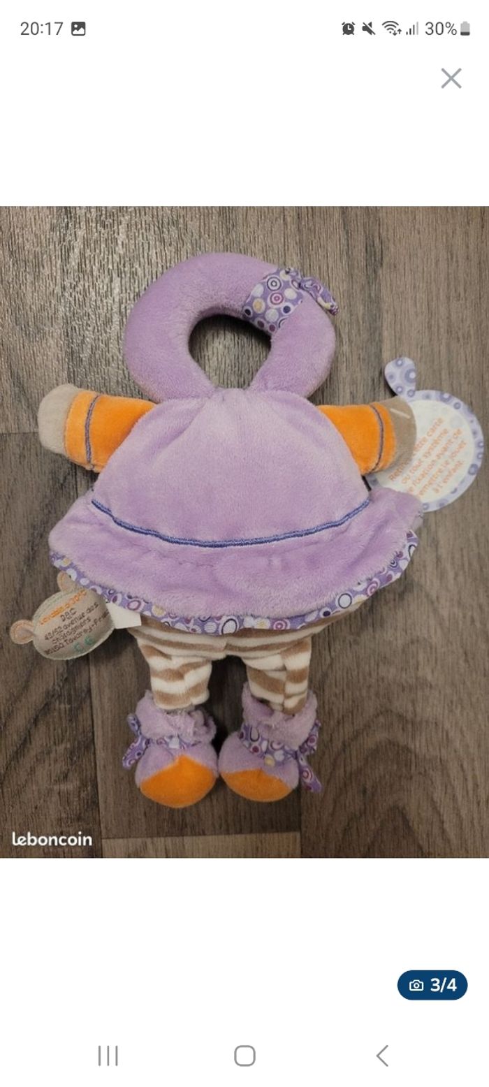 Peluche Hochet Doudou&Compagnie🎀 - photo numéro 3