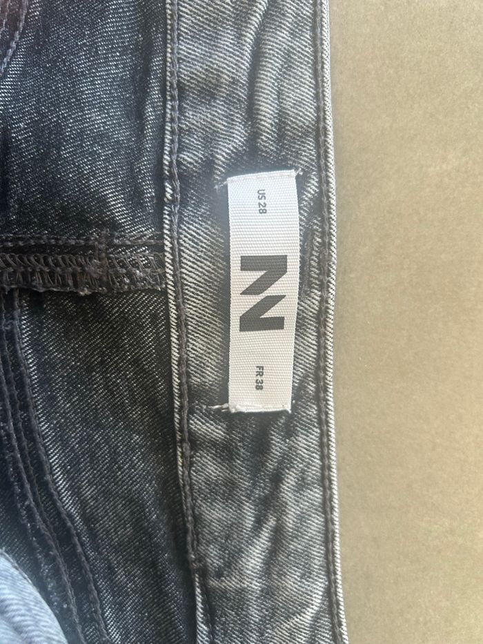 Jean élastique, gris foncé