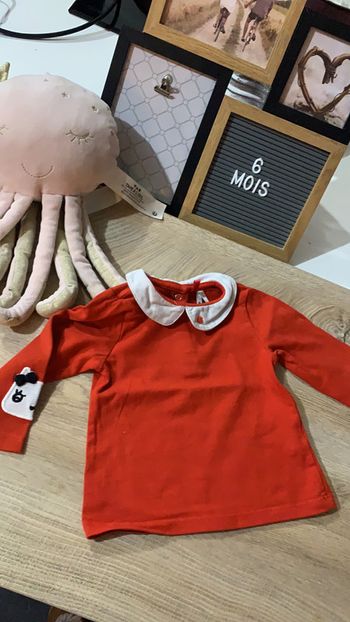 Teeshirt à col 6 mois